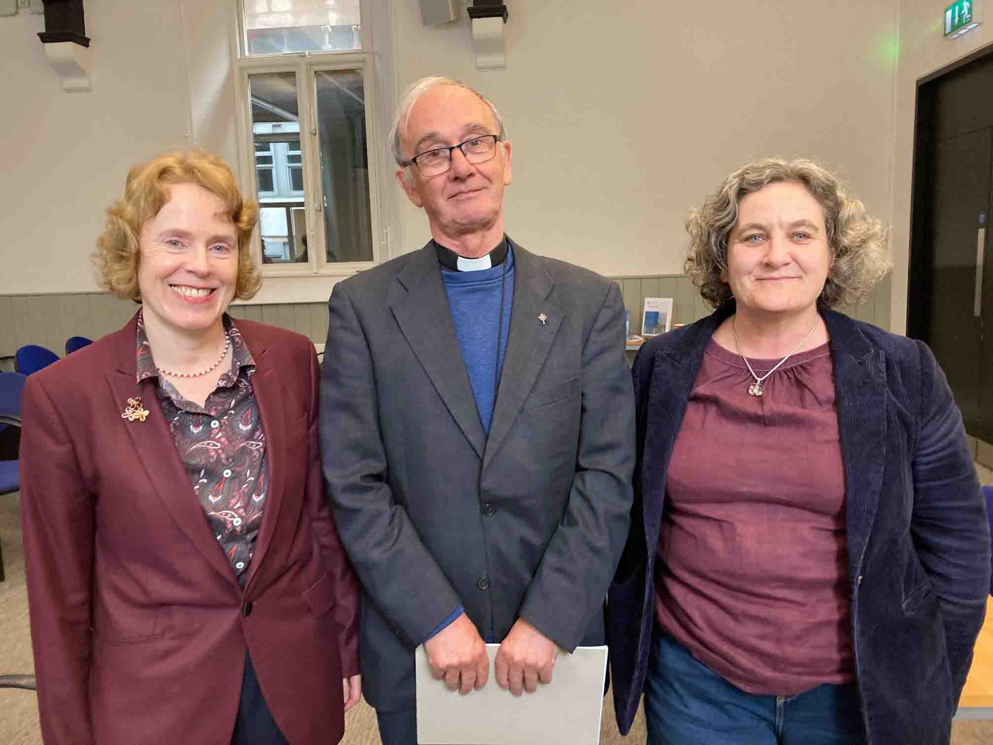 Professor Maureen Junker Kenny, the Revd Keith Suckling and Professor Cathriona Russell.